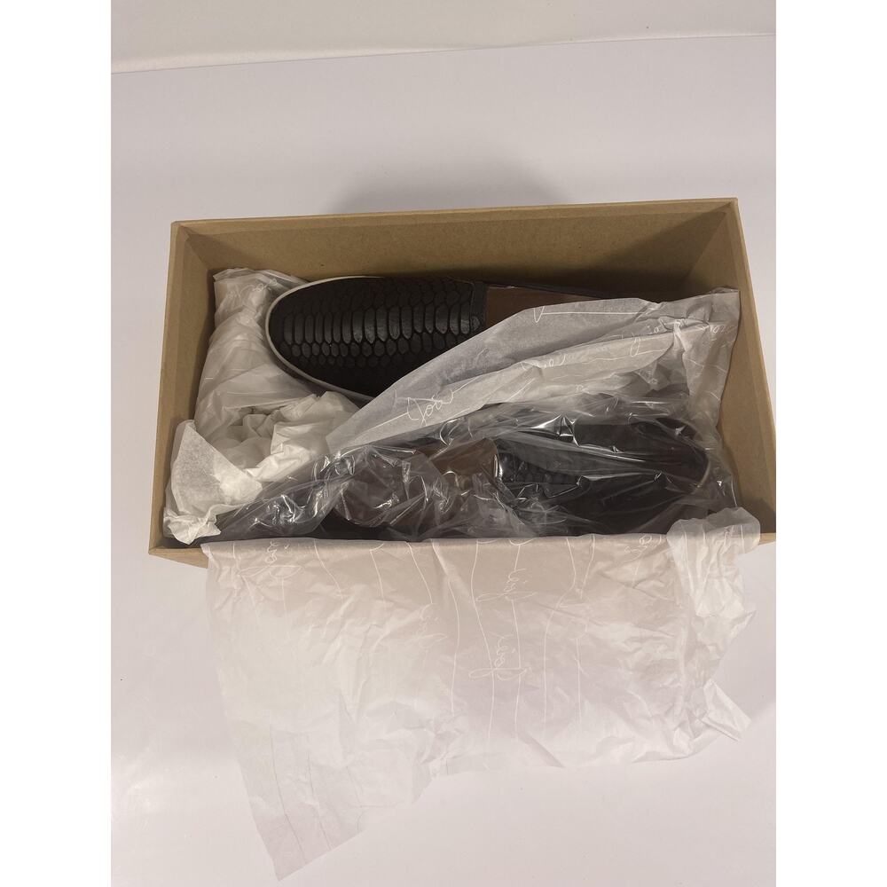 Joie Kidmore Shoes kidmore SZ 34 Black Embossed Slip On Sneakers Casual Comfort - Picture 2 of 9